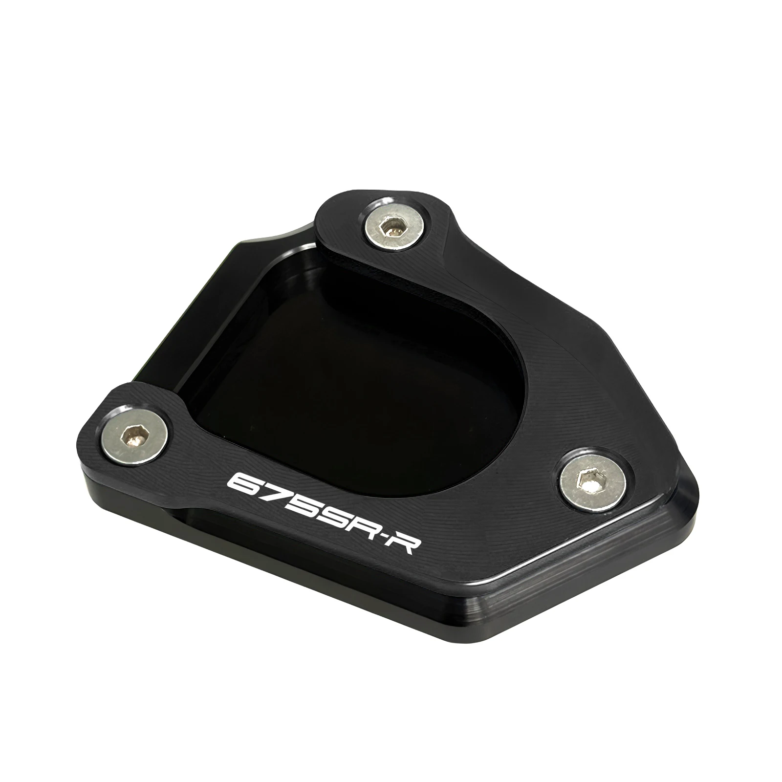 Universal Motorcycle Foot Stand Extension Kickstand Support Plate Pad