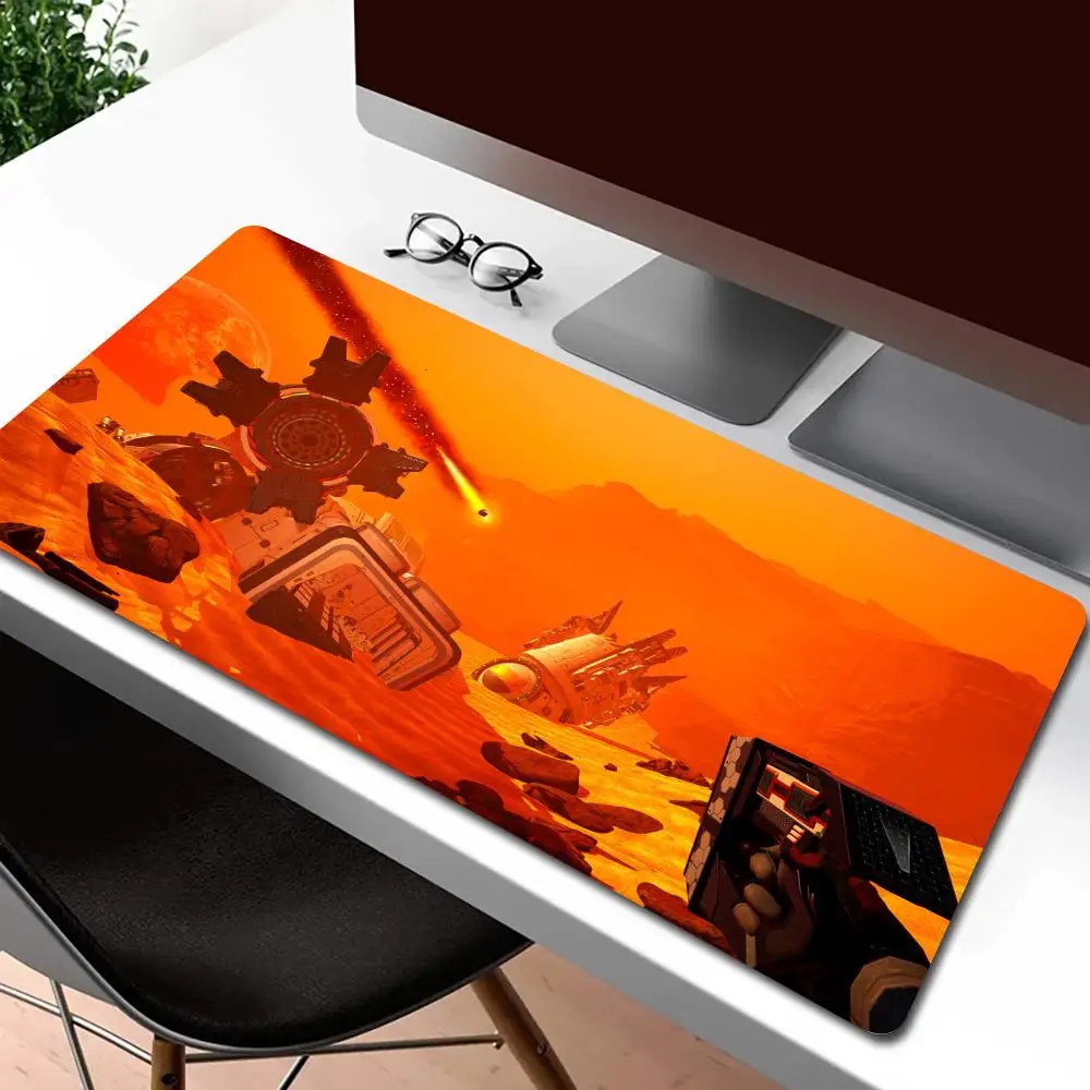 

Hot Adventure strategy game The Planet Crafter Mouse Pad Computer Office Mouse Pad Gaming MousePad Waterproof escritorio PU Leather Mouse Mat Gamer