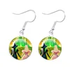 Magic Wicked Witch Classic Musical Movie Glass Glass Cabochon Earrings Drop Earring For Women Girls Cosplay Jewelry Accessories 6
