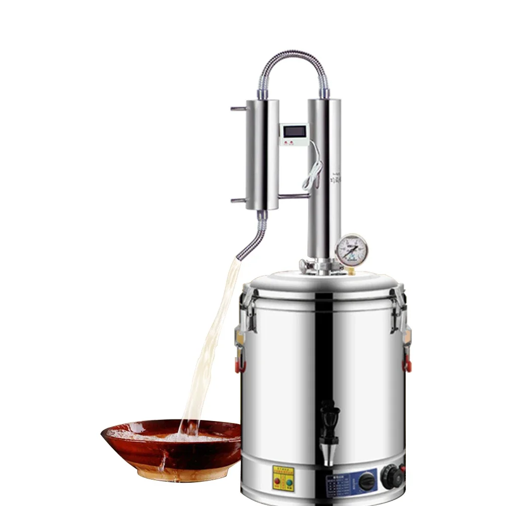 

220V Alcohol Whisky Moonshine Still Small wine steamer, pure dew distillation machine, small household essential oil extractor