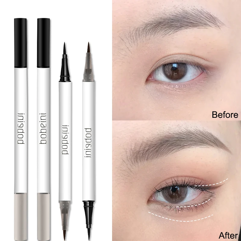 

Lying Silkworm Eyeliner Liquid Pen Natural Matte Brown Eyeliner Waterproof Lasting Quick Drying No Smudging Eyes Beauty Makeup