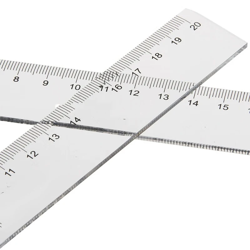 Plastic Straight Ruler 20cm 30cm 40cm 50cm 1pc