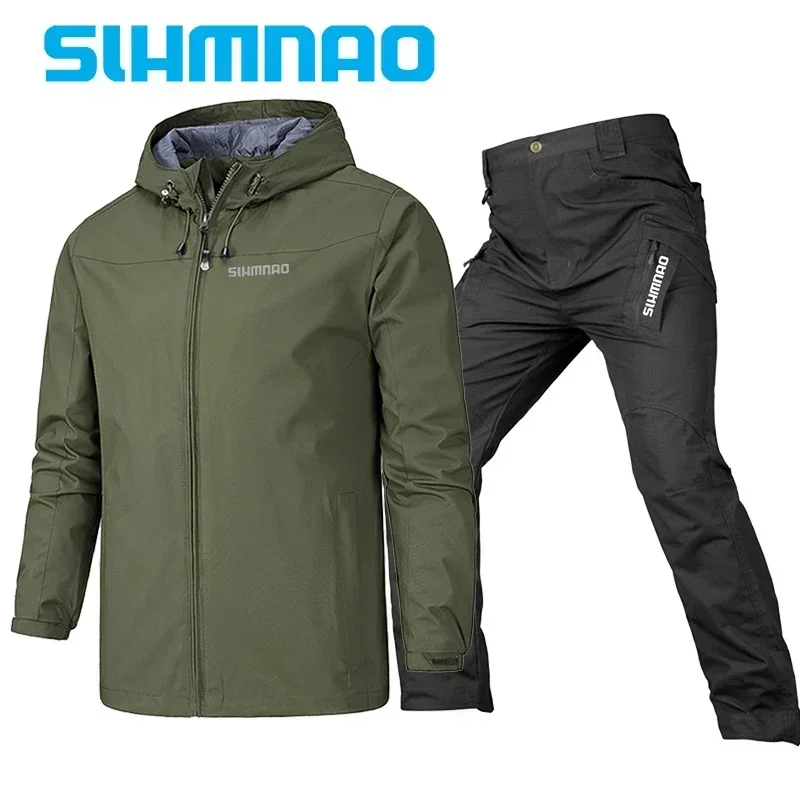 Spring and Autumn Fishing Set Windproof Waterproof Outdoor