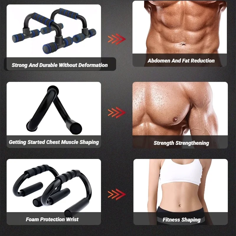 Non-Slip H-Shaped Push-Up Bars 2