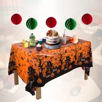 1 pc Christmas Halloween Disposable Tablecloth Large Area Party Event Decoration Tablecloth Background Wall Layout 2