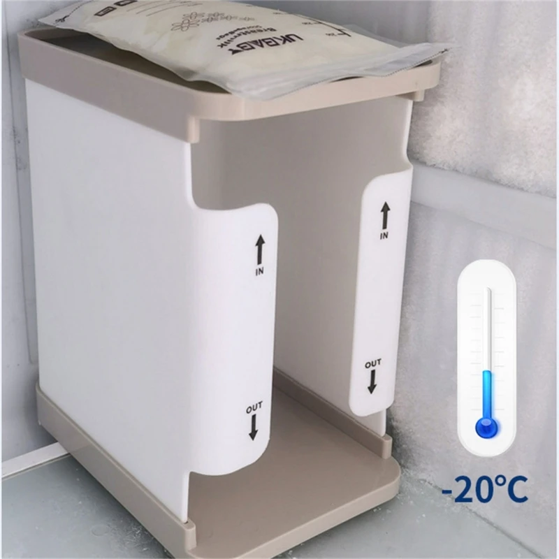 HUYU Space-saving Breast Milk Freezer Storage Box Breastmilk Storage Tower First-in & First-Out Breast Milk Bag Organizer