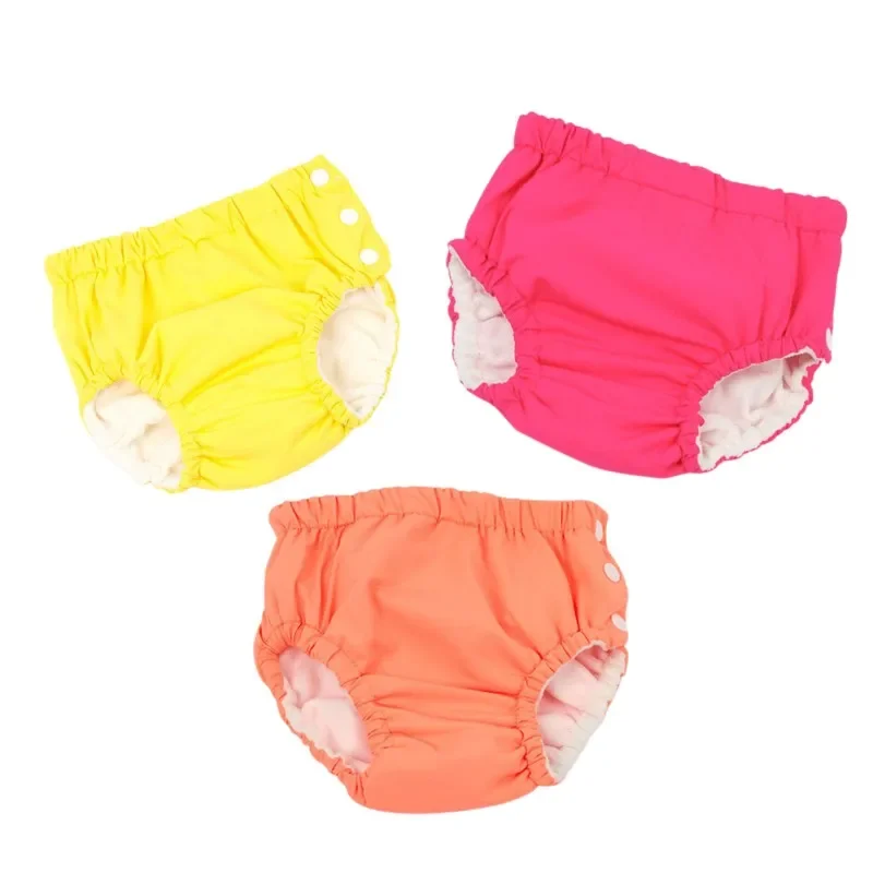 

3PC Baby Swim Nappy Diaper Cover Waterproof Swimwear Cloth Nappies Swimming Trunks Pool Pants Infant Toddler Kids Panties