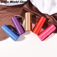 Fashion Lipstick Case Retro Embroidered Fashion Holder Flower Design With Mirror Cosmetic Bags Random Color 2