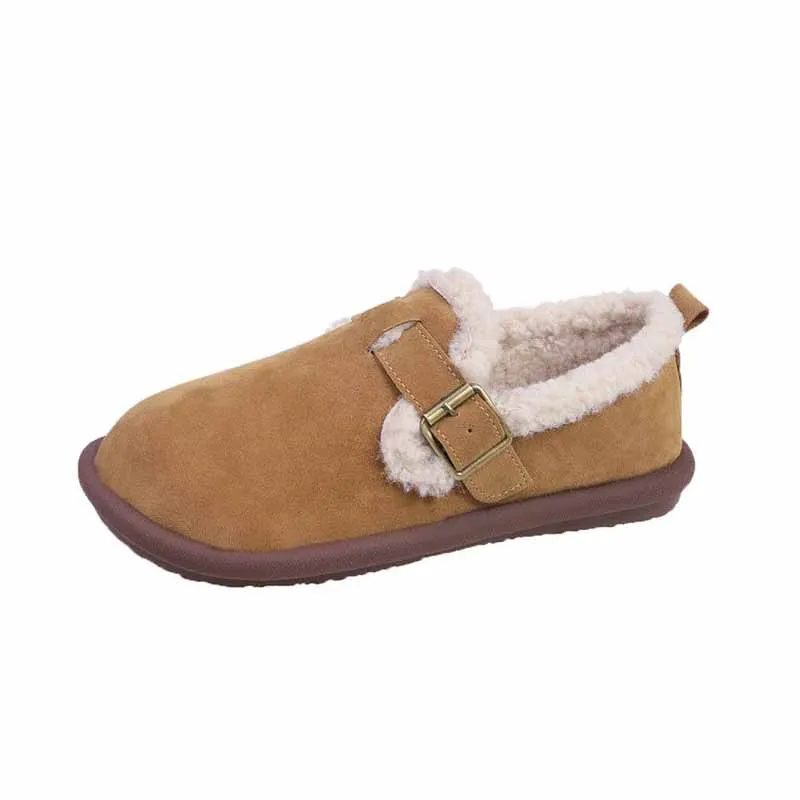 Comwarm Women's Cotton Shoes Fluffy Fuzzy Non-slips House Slides Faux Fur Plush Lined Warm Slippers For Women Indoor And Outdoor 6