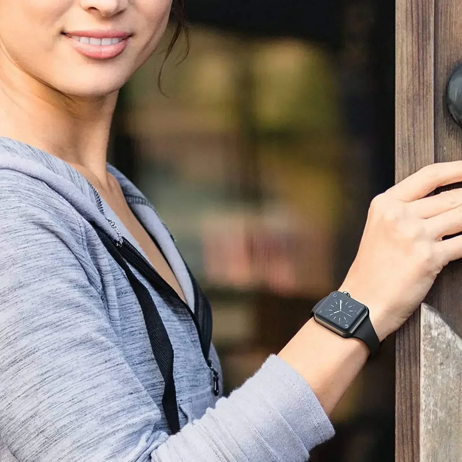 Schlankes Silikon armband für Apple Watch Ultra 44mm Band 41mm 45mm Correa 38mm 40mm 49mm Sporta rmband iwatch serie 8 7 6 5 se 4 3 – Detail 11
