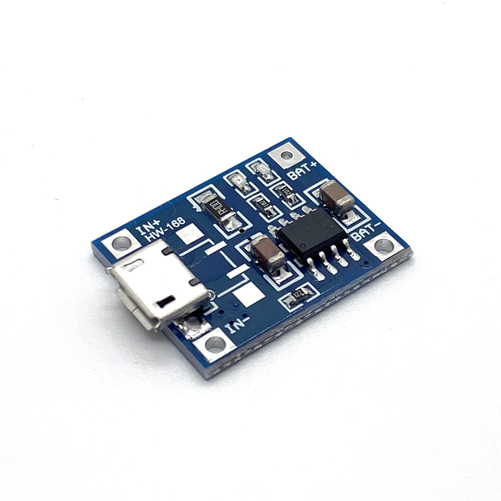 Tp4056 1a Charging Board 18650 Lithium Battery Protection Integrated Usb Micro Interface Overcurrent Protection Module 2Pcs/lot battery charging module