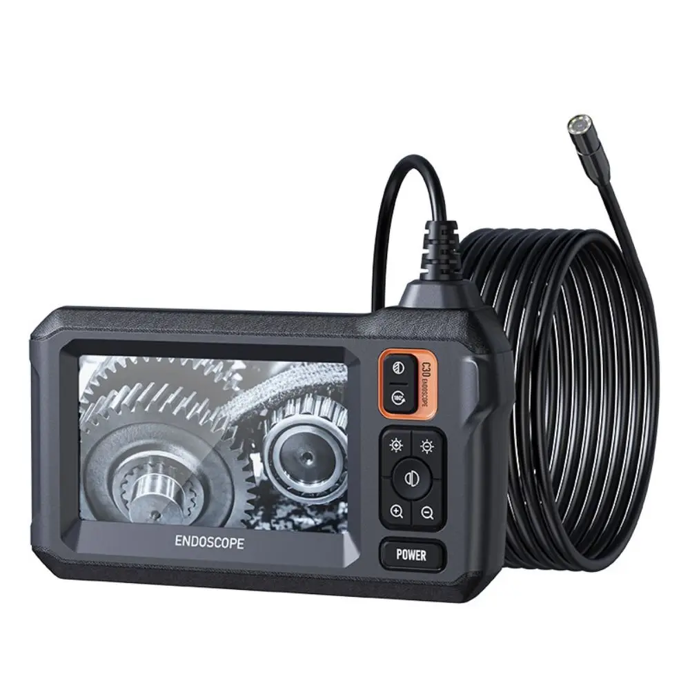 4.3인치 IPS 스크린 내시경 IP67 반강성 케이블 방수 검사 카메라 앱 없음..