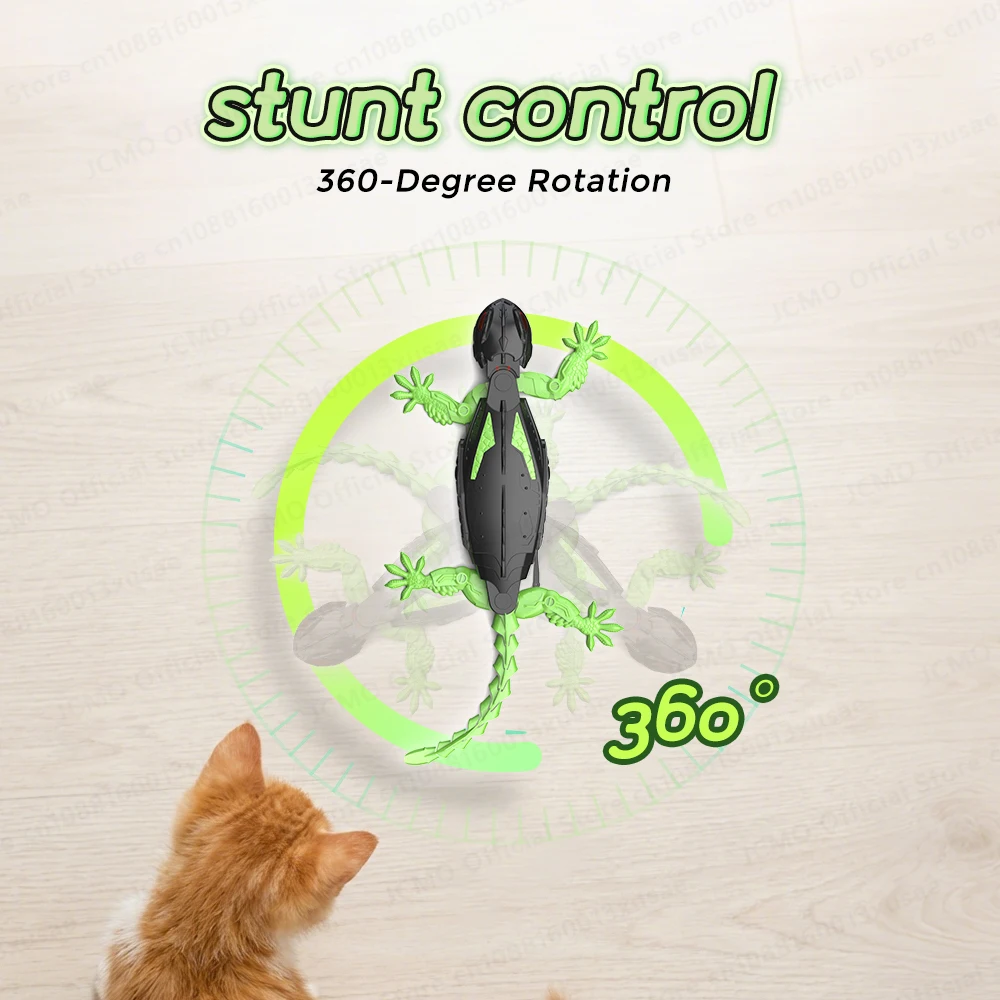JCMO Wall Climbing RC Gecko Toy Electric Remote Control Lizard Wall Climbing Car Gecko Animal Car for Children's Halloween Toys