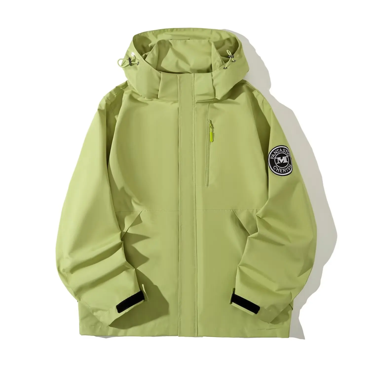 XXXXXL Fashion Plus Size Women's Outdoor Jacket Autumn New Style Solid Color Sports Waterproof Hooded Coat