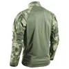 Casual Pullover Tops Combat Shirt Tactical Shirts 1/4 Zip Paintball Camping Hunting Clothes Work Men Clothing Wear-resisting 3