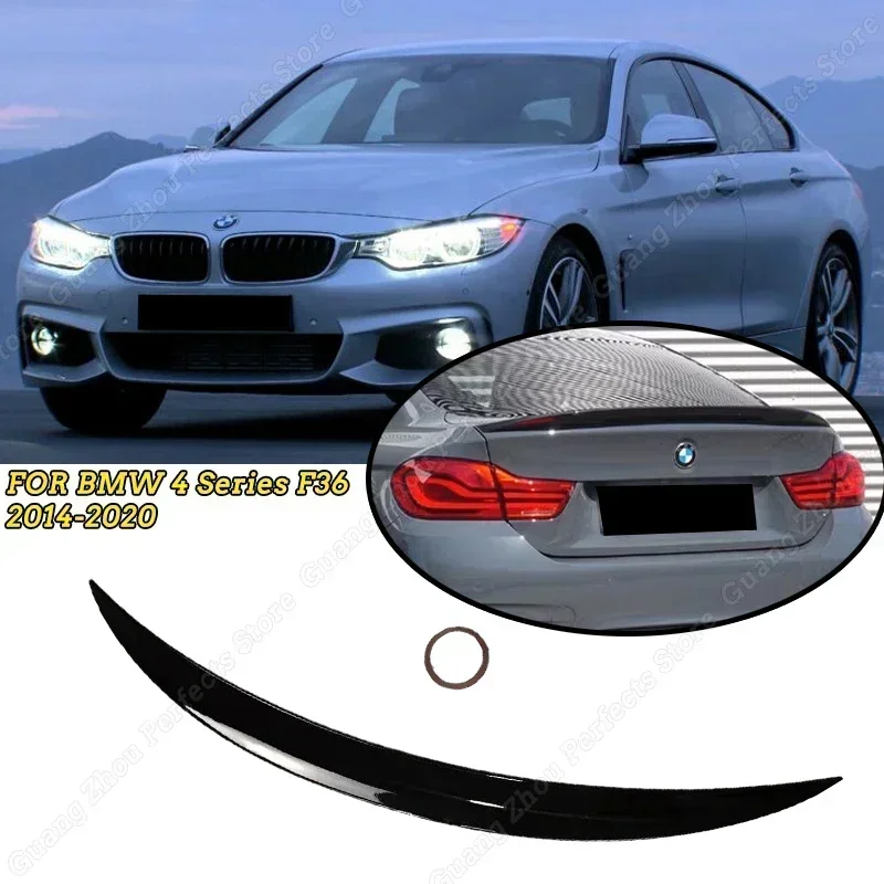 Alerón Trasero Para BMW 4 Series Gran Coupé F36 (2014-2024) – Spoiler De PVC, 3 Piezas, Fácil Instalación