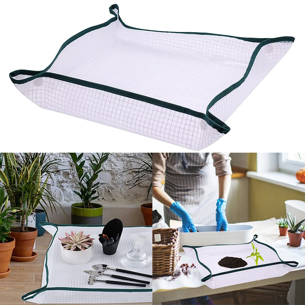 

50cm Planting Mat Gardening Potting Pad Foldable Garden Plant Flower Pot Transplanting Waterproof Mats Reusable