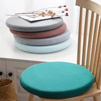 Memory Foam Round Chair Pad Anti-Slip Soft Round Chair Seat Cushion Cotton Round Cushion Mit Removable Cover Seat Pad JAF016 2