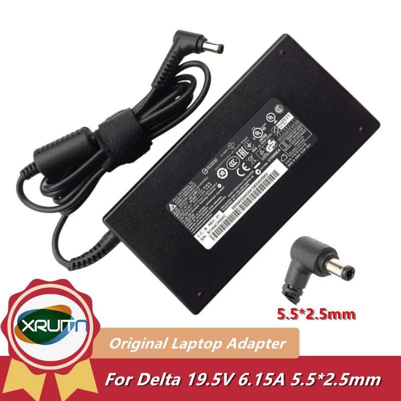 Caricabatterie Adattatore Ca Originale Oem Delta 19.5V 6.15A Adp-120Mh D Per Notebook Msi Ge60 2Pf/2Pg/2Qd Gf63 Sottile 9Scxr 9Scx 9Scsr 9Sc