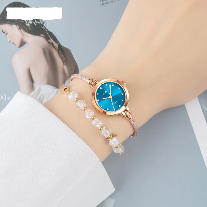 Fashion Luxury Bracelet Band Women Quartz Watch Rhinestone Stylish Waterproof Ladies Wrist Watches Girls Gift