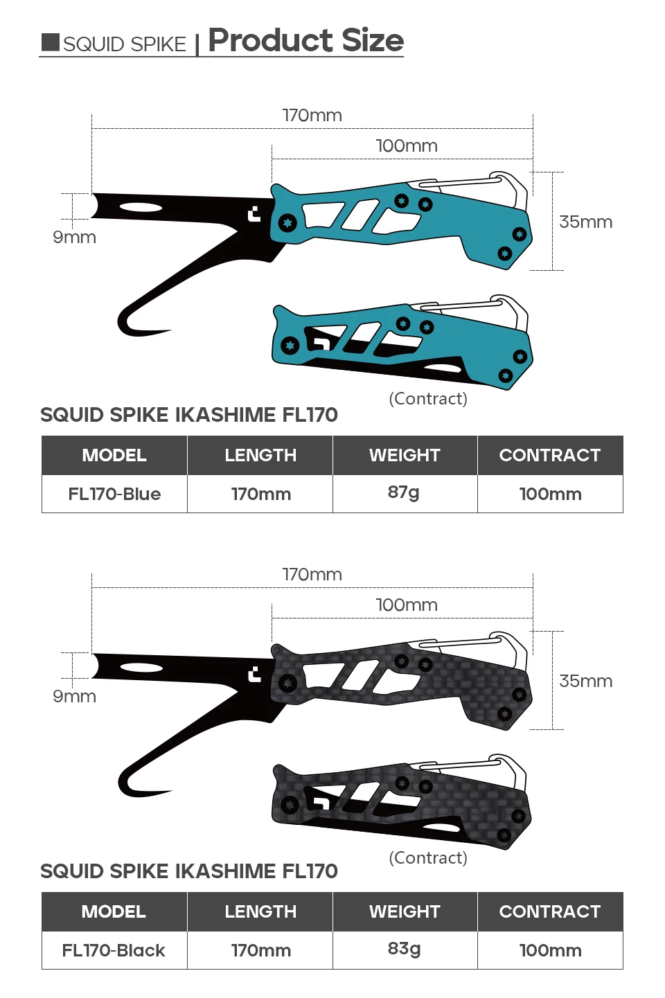 Tintenfisch Messer Multi-Tool Tintenfisch Haken Corrector mit Carbon Fiber Grip Edelstahl Tintenfisch Nerven Schnur Schneiden Angeln Zubehör – Detail 2