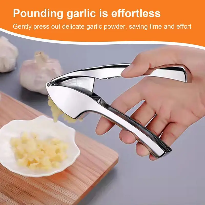 

Garlic Press Steel Garlic Press Crusher Kitchen Cooking Vegetables Ginger Squeezer Masher Handheld Ginger Mincer kitchen Tools