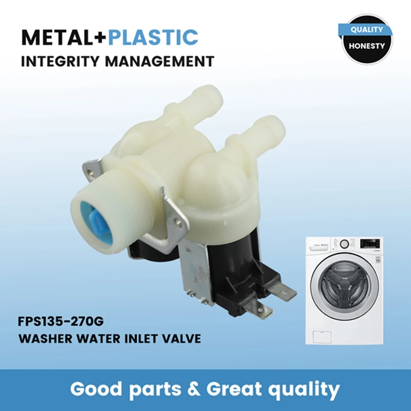 Électrovanne D'entrée D'eau FPS135-270G Pour Machine à Laver - Réf. 0024000126B - Neuf, Compatible Universel