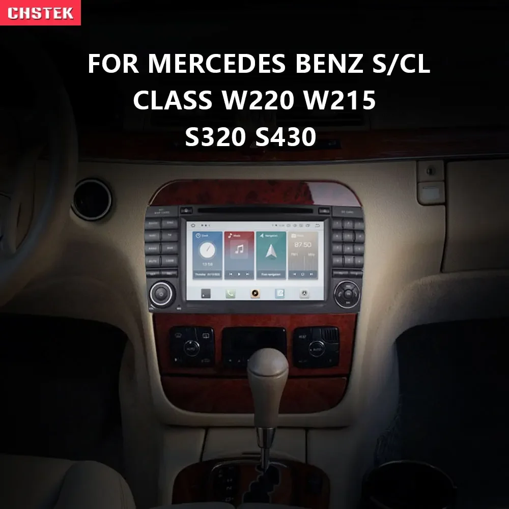 

CHSTEK Android 11 Car GPS Navigation 8G+128G For Mercedes Benz S/CL Class W220 W215 S320 S430 Radio DSP Carplay WIFI 4G LTE