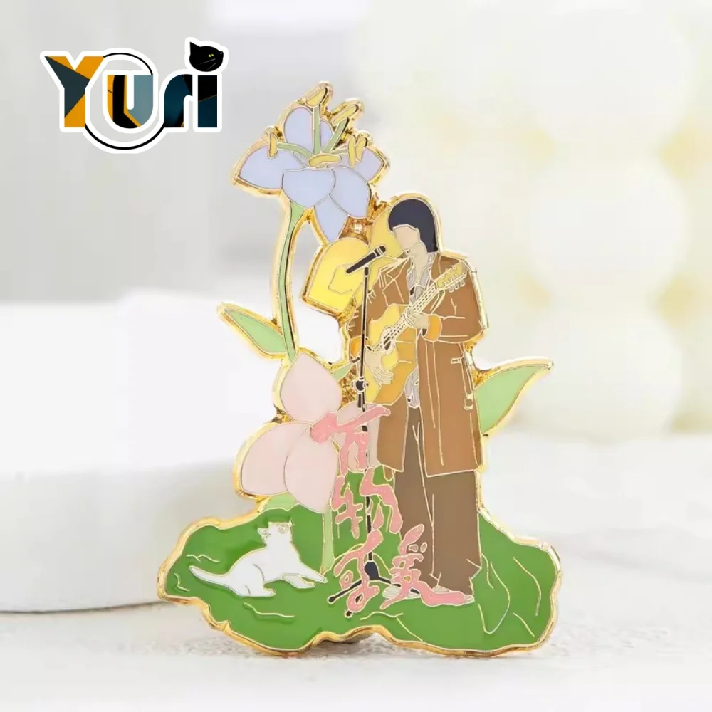 

Оригинальная металлическая брошь Wang Yibo со звездами, булавка, коллекция, реквизит для косплея, детский подарок C