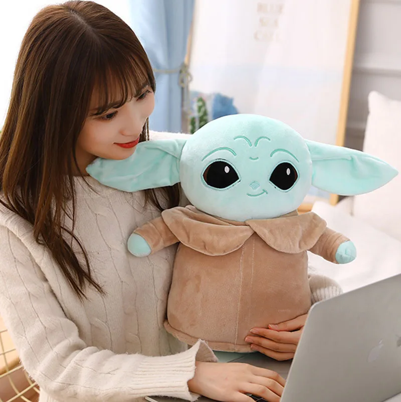 Kawaii Disney Baby Yoda Peluche Master Aliens Farcito Anime Star Wars Bambole Del Bambino Giocattolo Di Riempimento Star Wars Master Yoda Regalo Farci