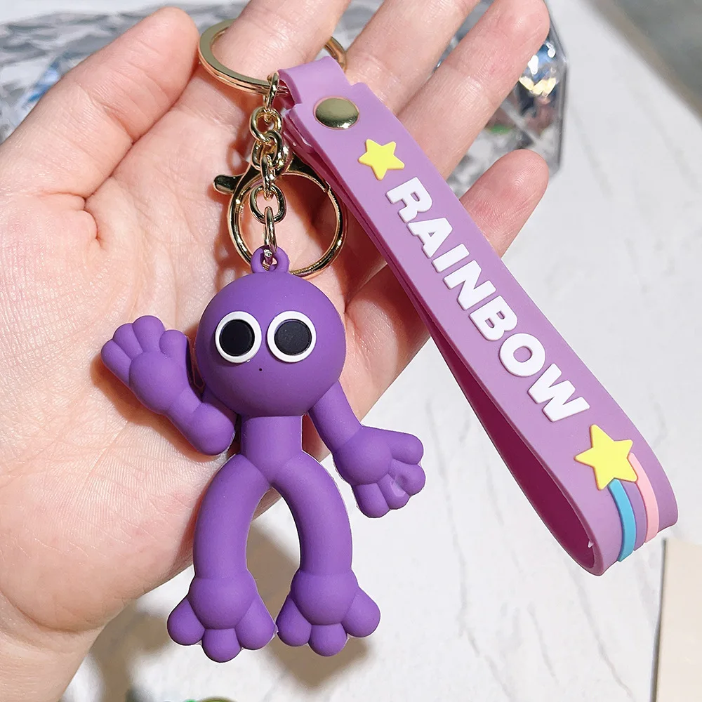 Hot Game Rainbow Friends Keychains Anime Cute Blue Monster Car Key Chains  Kawaii Toys Kids Christmas Gift Keyring - AliExpress