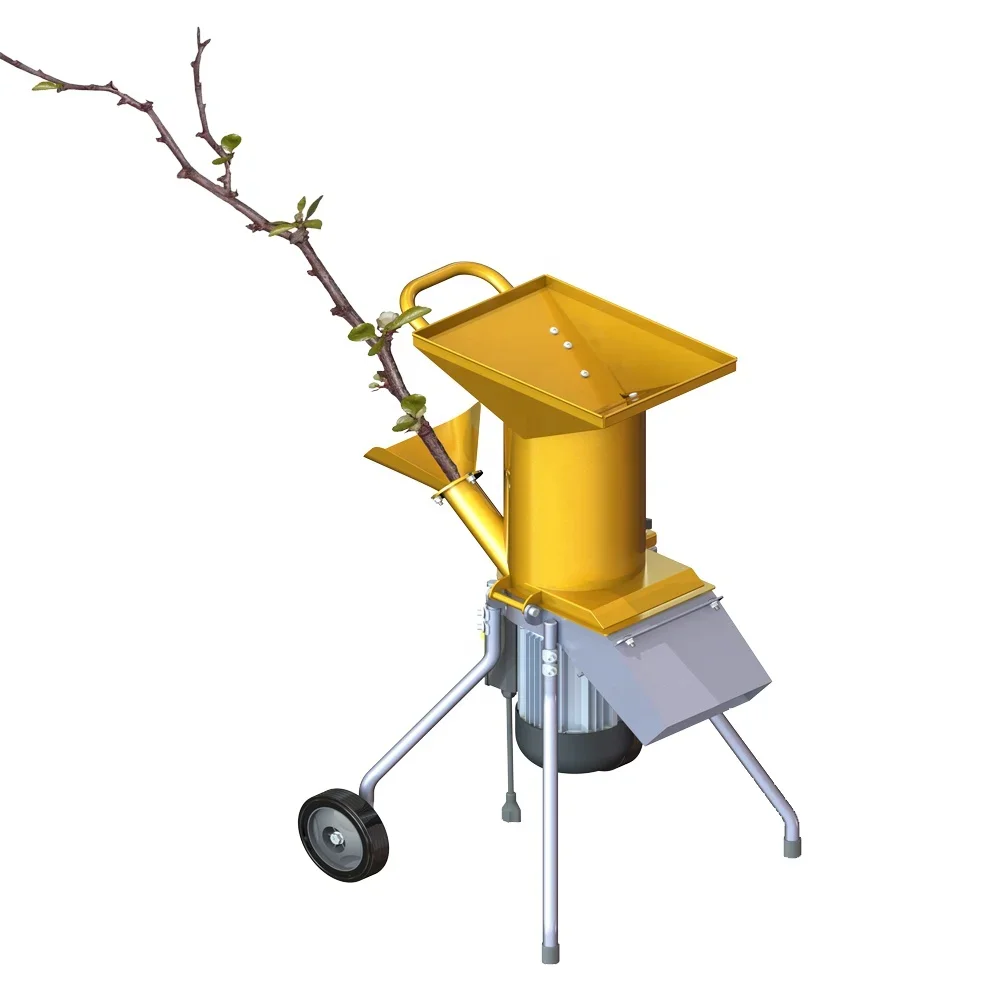 3450RPM 60Hz Grass Leaves Shredding Garden Electric Leaf Mulcher Shredder 2