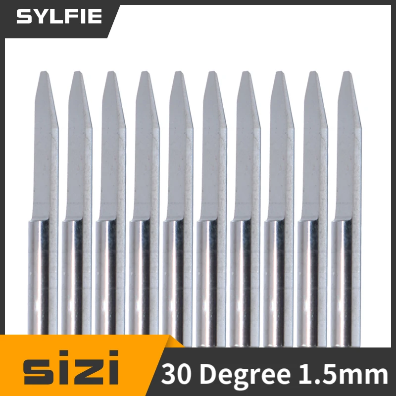 

10Pcs High Efficiency 1.5mm 30 Degree CNC Router for PCB Board Engraving Bits