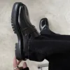 Tabi Shoes Loafers for Men and Women Split Toe Thick Sole Platform Casual Leather Shoes Spring Autumn Fashion Shoes 6