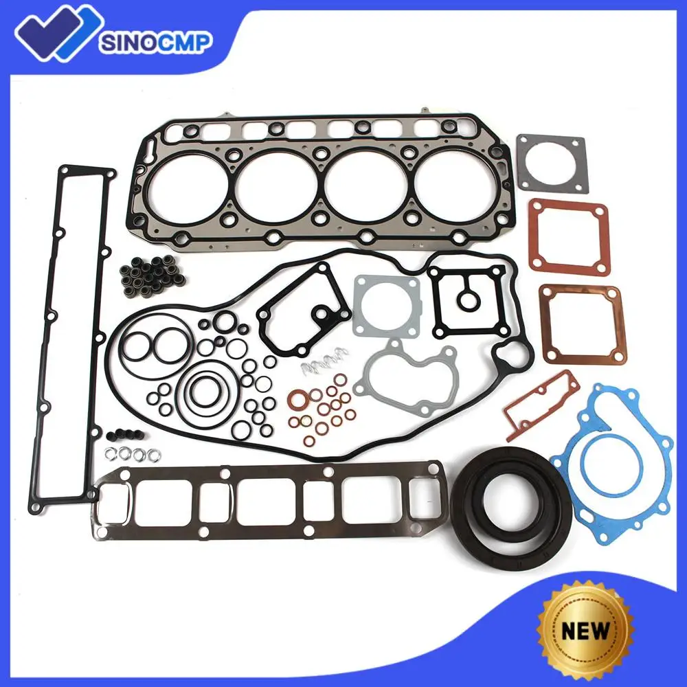 

4TNV106 Engine Gasket Set 72390092730 for Yanmar 4TNV106T-XTB 4TNV106-GGE Engine, TL150 MTL 25 CTL 80 Excavator Loader Generator