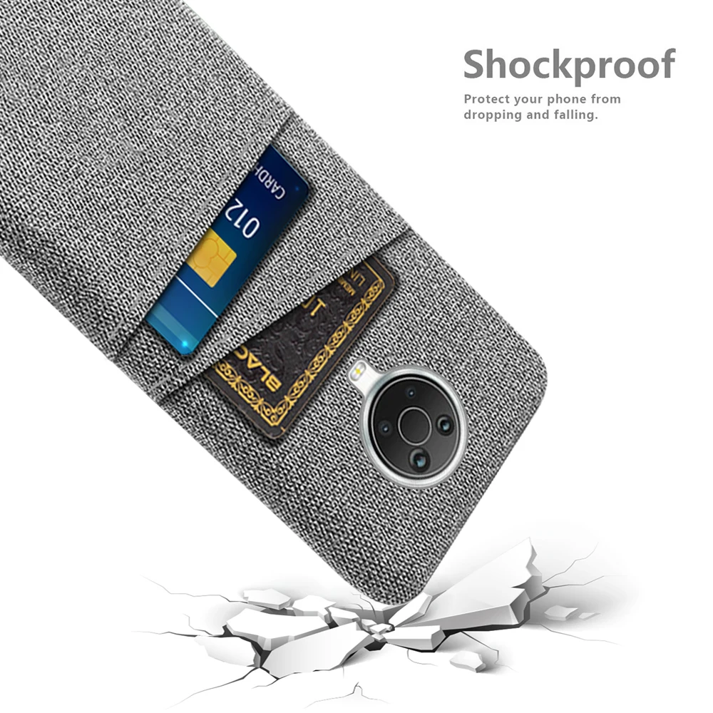 Premium Fabric Dual Card Holder Case