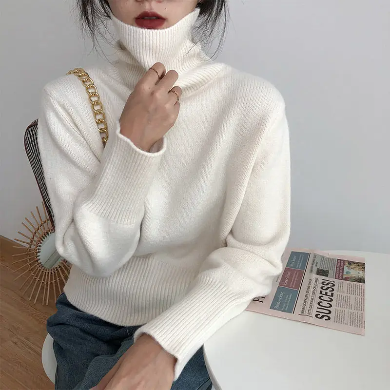 

Knitted Basic Jumper O Neck Loose Female Knitwear Pullovers Cashmere Elegant Women Sweater Soft Warm Women's Clothing