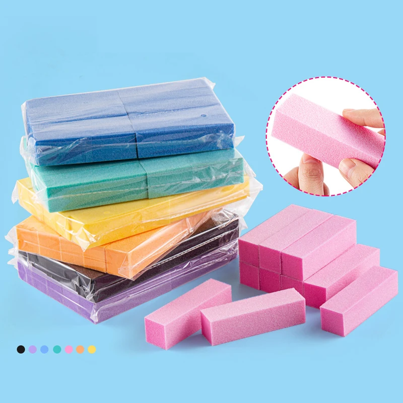 500-100PCS Nail Sanding Buffer Block - Double Sided