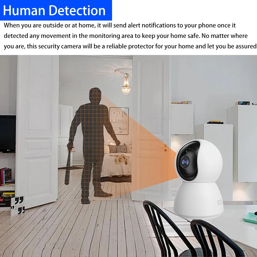 5MP Tuya 360° Smartlife Home Security WIFI PTZ Camera Mini PTZ 5MP 5 Megapixel Auto Tracking Night Vision Baby Monitor 5
