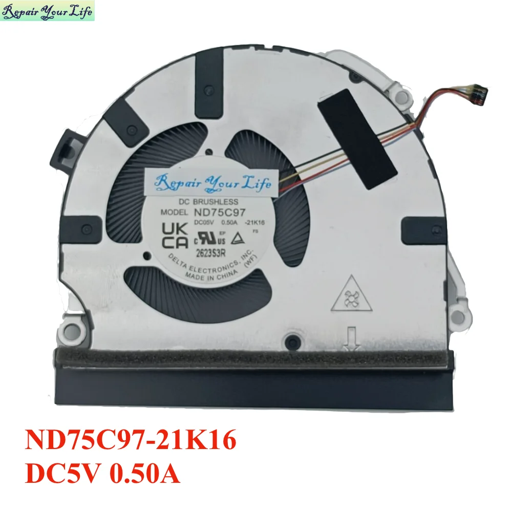 ASUS ExpertBook CPU 냉각 팬, 노트북 쿨러, B1, b1400, b1500, B1400CBA, B1500CEA, 13NX03W0T04011, ND75C97-21K16, DC5V 0.5A