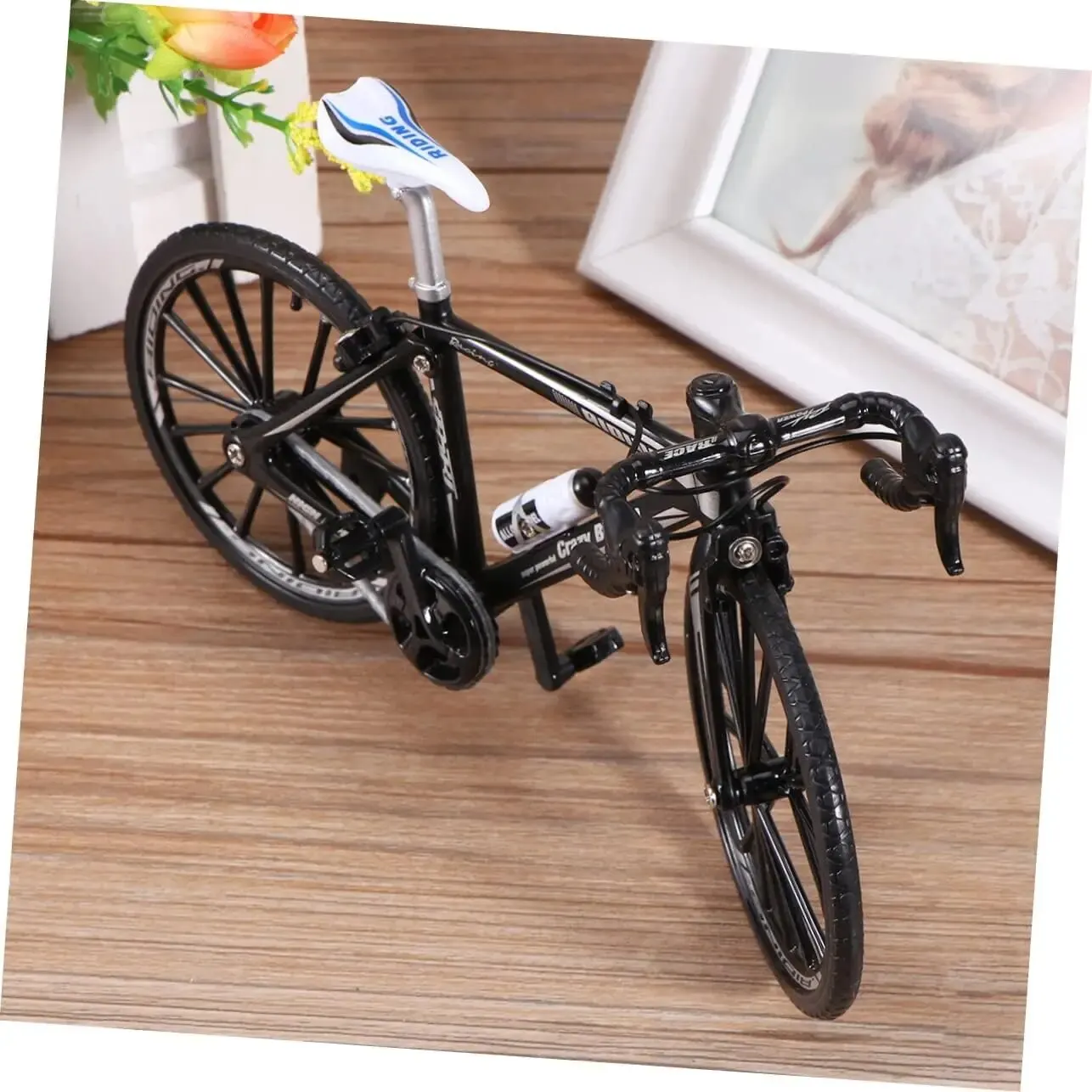 DIY Alloy Simulation Bicycle Model Toys Ornaments Mini Bicycle Decoration Racing Toy Model Collection
