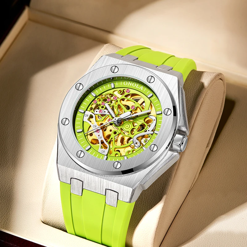ONOLA Watch Top Brand Luxury Sports Men Wristwatch Waterproof Automatic Mechanical Watches Relogio Masculino