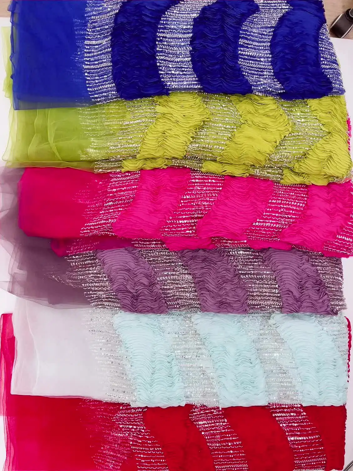 Кружевная ткань Brangdy с блестками для свадьбы