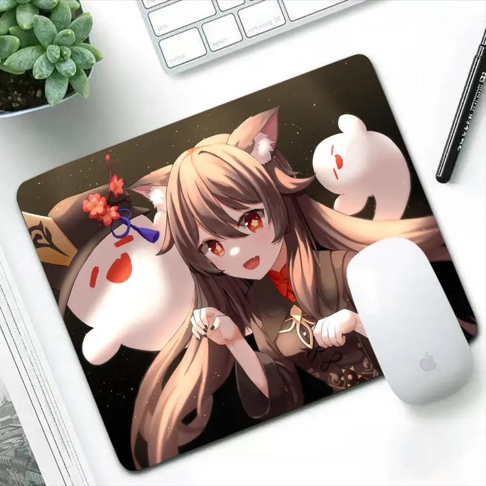 

Genshin Impact Hu Tao Small Durable Mouse Pads Computer Pad Office Desk Accessories Kawaii Mousepad Gaming Pc Gamer Mat Keyboard