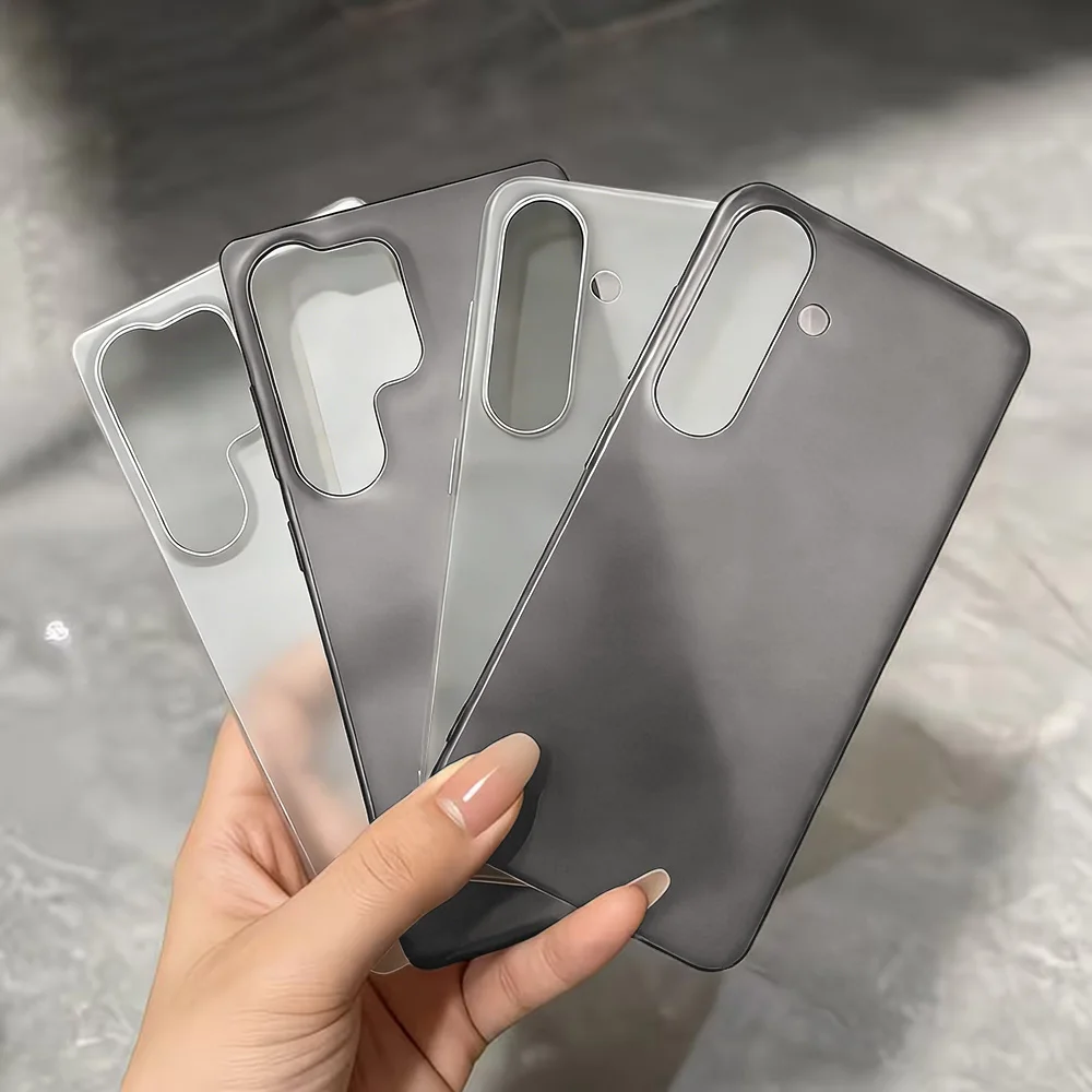 Thin Matte Transparent Silicone Phone Case For Samsung Galaxy_voghion.com
