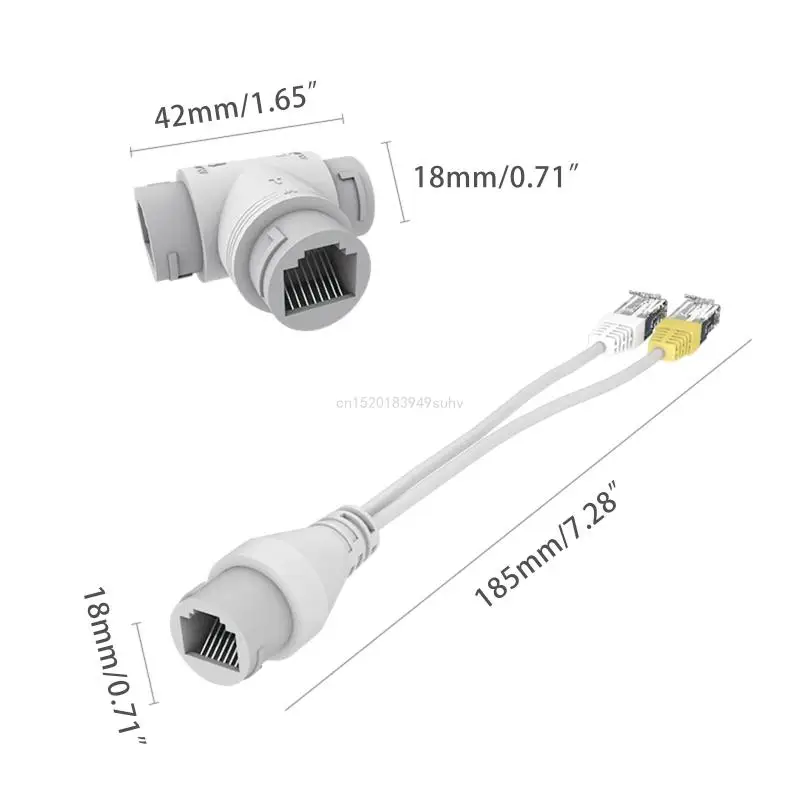 2 in 1 보안 카메라 설치 Poe 분배기 IEEE802.3AT 전송 표준