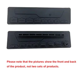 Silicone Dustproof Plug Set for Game Console Ports - 9 - Piece Protective Cover Set (Black)