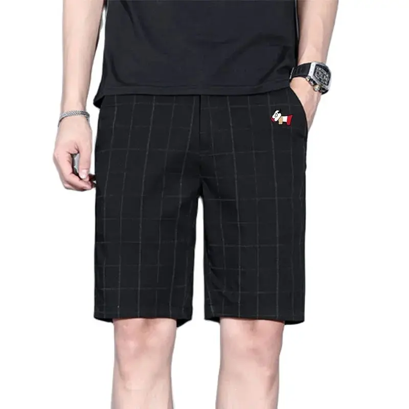 차오파이 격자 캐주얼 반바지, 한국 골프 의류, 쿼터 팬츠, 여름, 2024 하이 퀄리티