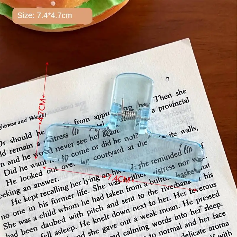 Paper Clips Binder Clips Book Clips Mini Bookmark Memo Holders Ins Transparent Binder Clips
