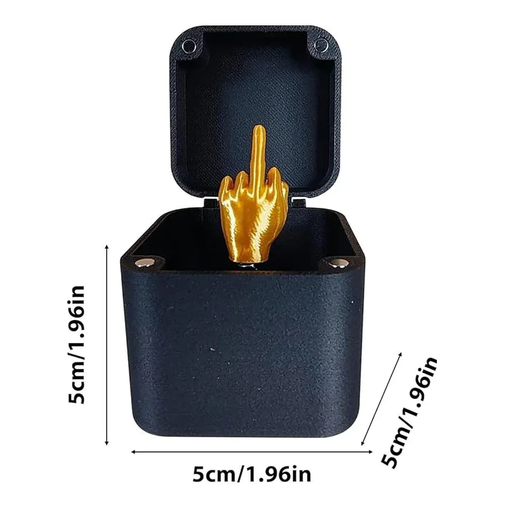 Gift Box Middle Finger Surprise Christmas Prank Gift for Offices Desk Home Decor Toys